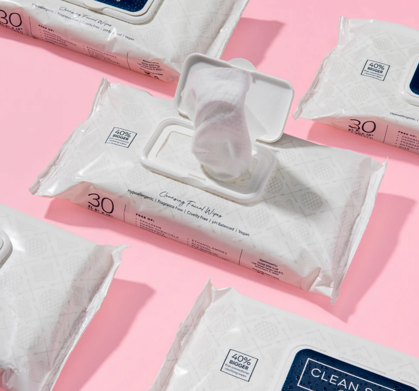 Clean Skin Club Clean Wipes (50ct.)