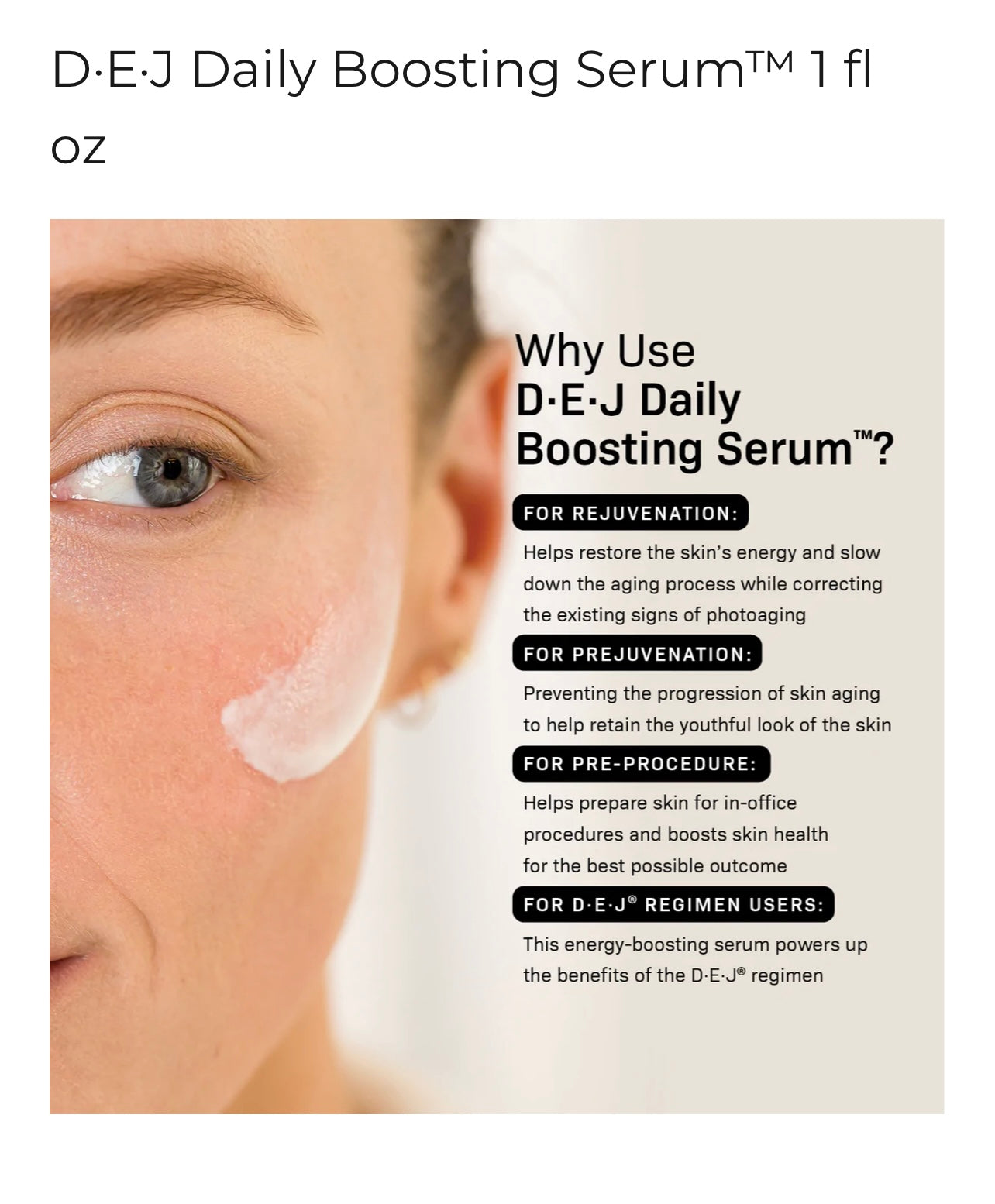 Revision Skincare DEJ Daily Boosting Serum-1oz.