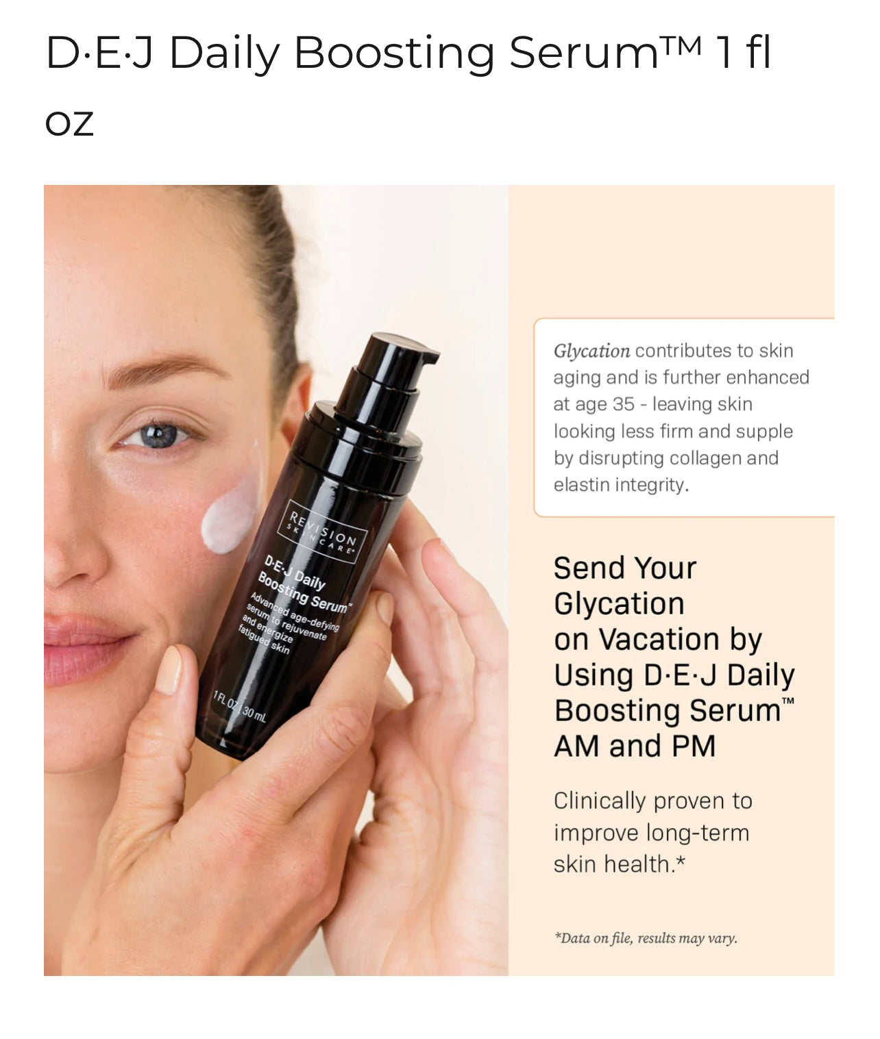 Revision Skincare DEJ Daily Boosting Serum-1oz.